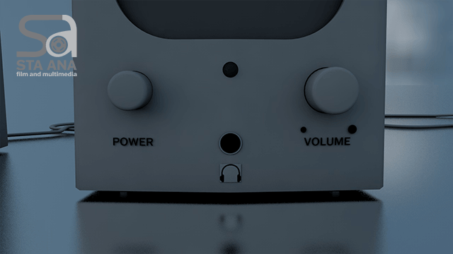 3D Speaker model side view by Riz Sta. Ana
