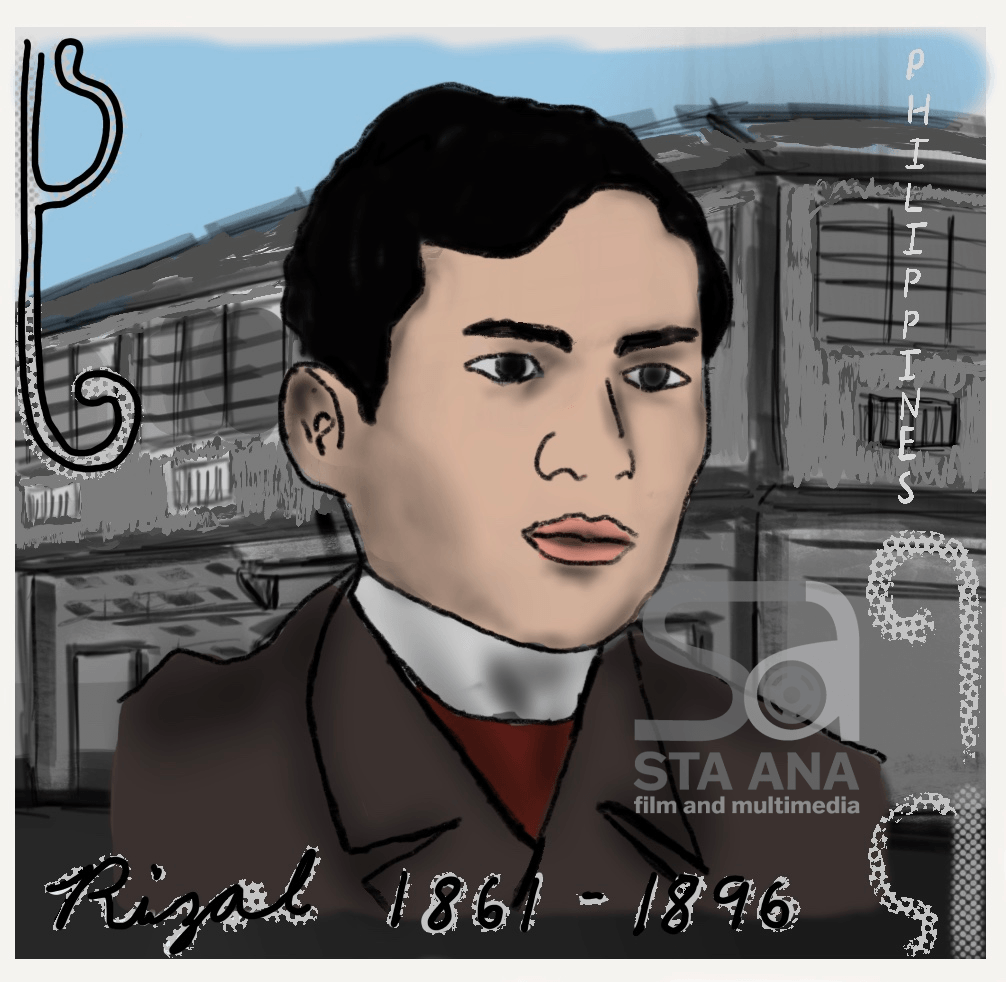 Jose Rizal Stamp Illustration by Riz Sta. Ana